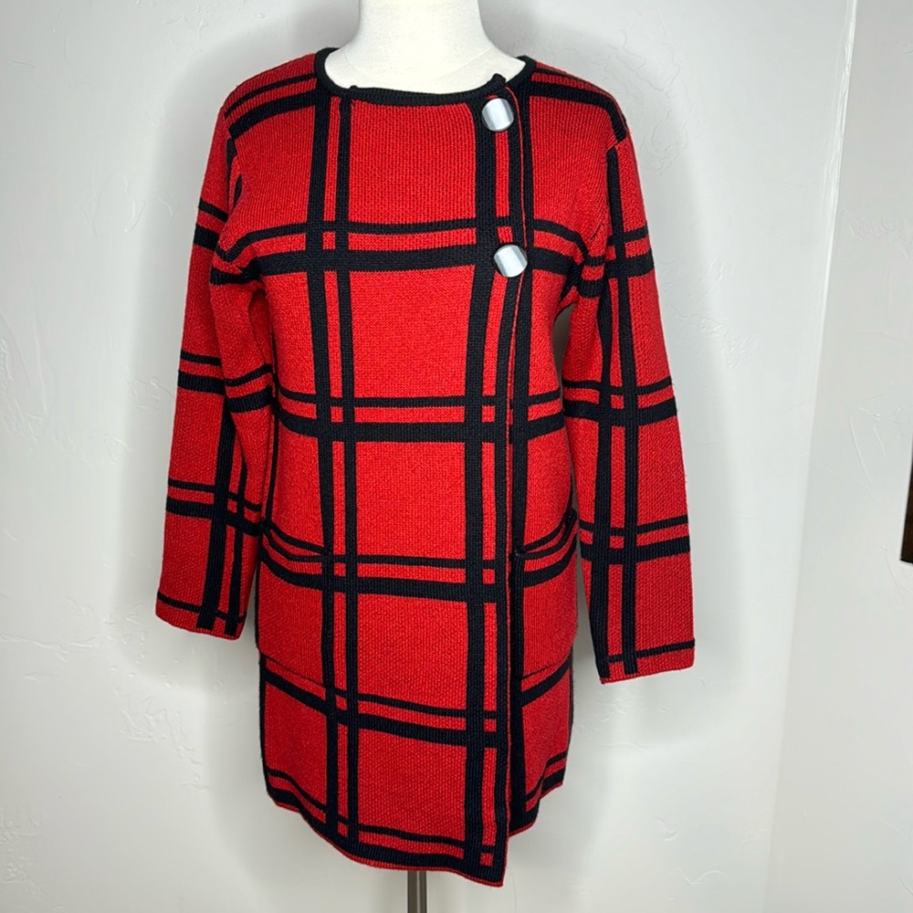 Nicole Alexander long Cardigan Geometric Jacket